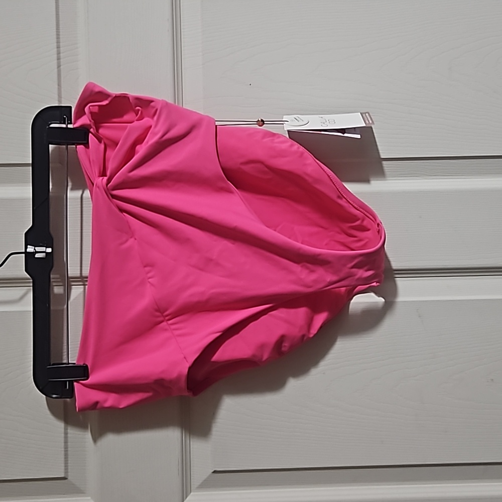 CALIA HIGH RISE SIDE TWIST BOTTOM: PINK HEAT: NEW WITH TAGS: SIZE XL